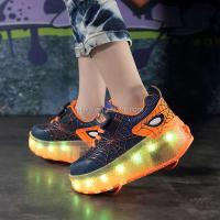 Patines para niños con luces LED intermitentes ajustables para niñas y niños, carga USB para ambas ruedas - details 4