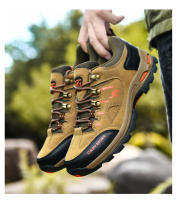 Zapatos de senderismo para hombre, botas de montaña al aire libre, zapatillas de suela gruesa, zapatos de Trekking con cordones a la moda - details 8