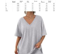 Ropa de descanso para mujer, conjunto de 2 piezas, camiseta de manga corta de gran tamaño, chándal de playa, pantalones cortos, conjunto S-XXL - details 6
