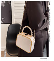 Bolso blanco de alta gama para mujer, nuevo bolso de caja de moda, bolso cruzado con cadena de moda Primavera/Verano - details 0