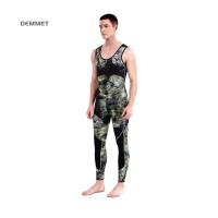 Traje de neopreno de camuflaje de 3mm con capucha de fisión de manga larga 2 piezas de neopreno sumergible para hombres traje de buceo impermeable que mantiene el calor - details 6
