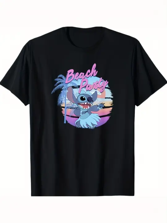 CAMISETA Lilo & Stitch Beach Party Camiseta con logo de danza hawaiana - 1