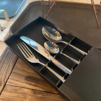 Juego de vajilla de 4 piezas, combinación de cuchillo y tenedor para comida occidental de calidad alimentaria de acero inoxidable para el hogar - details 3