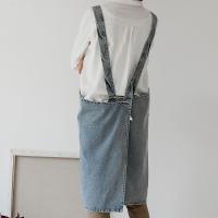 Delantal vaquero a prueba de aceite para mujer, delantales extendidos elegantes Unisex para camarero con bolsillos, delantal suave para tienda de flores para artistas, tienda de flores - details 3