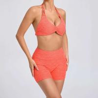 Traje de entrenamiento de gimnasia reforzado deportivo para mujer, ropa deportiva para mujer, traje de yoga rosa, verde y rojo 2024 - details 44