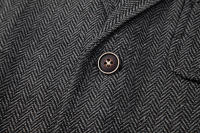 Chaleco de Tweed Grueso de Moda Retro para Hombres Chaleco de Fiesta de Ocio Casual Británico con Múltiples Bolsillos - details 5