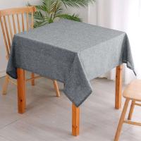 Mantel vintage de algodón caqui gris para cocina, granja, banquete de Navidad, cubierta de mesa de ración - details 5
