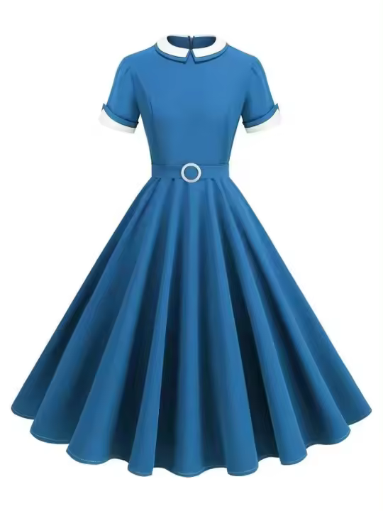 Moda retro para mujer larga - 1