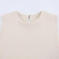 BUNO-Mini vestido de retazos a la moda para Mujer, cuello redondo, sin mangas, dobladillo de globo, Vestidos para Mujer - details 15