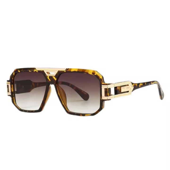 Gafas de sol cuadradas de moda con montura completa, gafas de sol Retro HD de gran tamaño con montura grande, estilo callejero, PC, gafas de sol Unisex para conducir - 1