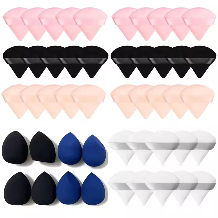 Juego de esponjas de maquillaje para mujer, esponjas de base, herramientas de maquillaje, licuadora de belleza, 48 piezas - 1