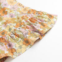 Vestido de Verano Floral de Largo A-líneas con Manga Abullonada Vestido de Vacaciones para Mujeres - details 7