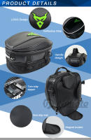 MOTOCENTRIC Bolsa de Tanque de Motocicleta Gran Capacidad, Impermeable, Reflectante, Antideslizante, Resistente al Desgaste Material de Fibra de Carbono y Tela Oxford - details 5