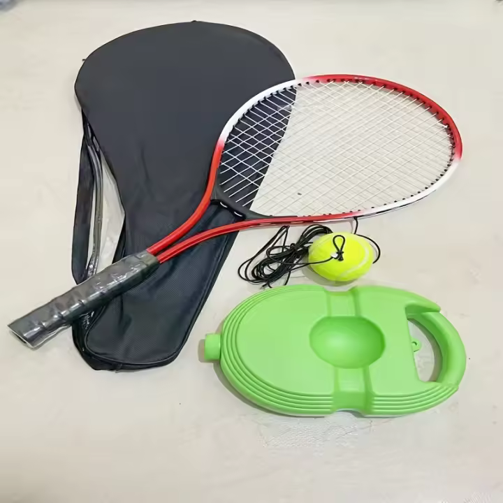 Juego de Entrenamiento de Tenis Raqueta de Tenis Base y Pelota de Tenis Equipo de Entrenamiento de Tenis Portátil - 1