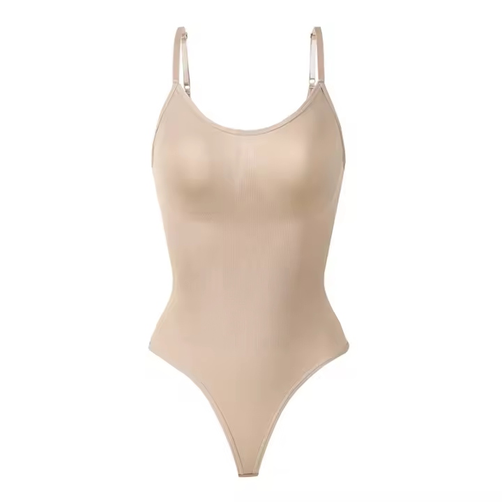 Body moldeador de abdomen sin costuras para mujer, faja colombiana con tanga, ropa interior adelgazante. - 1