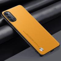 OPPO Reno 4 Pro 4Z 5G Funda de Lujo de Cuero PU con Cubierta Trasera Mate Protección de Silicona - details 13