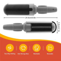 Rodillo de pelusa de pelo multisuperficie con placa de guía de silicona móvil, fácil de limpiar para ropa, manta de suéter - details 3