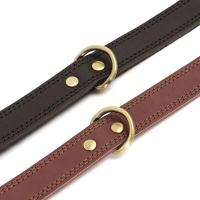 Collar duradero perros, collares cuero auténtico ustables para perros medianos y grandes, entrenamiento de pastor alemán, caza, - details 6