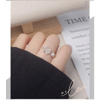 Anillo asimétrico de jadeíta de plata para mujer: textura natural mínimamente lujosa y diseño Wearab, joyería épica con bohemio - details 1