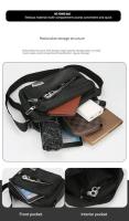 Bolso cruzado para hombre, bolso de hombro individual estilo viajero de gran capacidad, bolsos cruzados de ocio a la moda para hombre - details 2