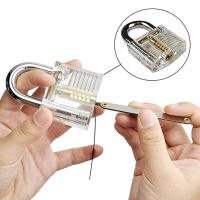 Juego de cerradura de acero inoxidable con candado transparente y kit de entrenamiento para principiantes y cerrajeros - details 5
