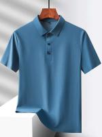 Campamento de verano para hombres, M-5XL, camiseta de manga corta de secado rápido, palo de golf elástico de seda helada transpirable, morado, 18 colores - details 13