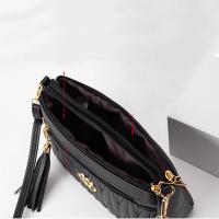 Bolso cruzado de cuero PU para mujer, bolsa de hombro con cremallera de gran capacidad, con hilo de bordar, a la moda, novedad - details 18