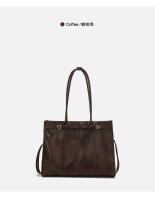Nueva moda de las mujeres bolso de mano estilo fresco picante aceite cera cuero gran capacidad versátil bolso de hombro mensajero. - details 10