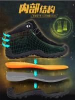 Botas de senderismo de cuero de vaca para hombre y mujer, zapatos de nieve impermeables para exteriores, escalada, montaña, caza, caminar, invierno - details 24
