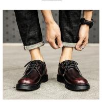 Gran tamaño 2025 nuevos zapatos formales casuales, zapatos de cuero de cordones de los hombres ligeros de baja altura - details 3