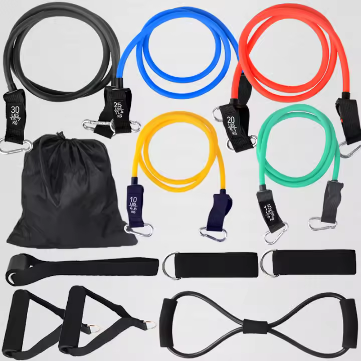 Juego de bandas de resistencia para culturismo, equipo de gimnasio en casa, entrenamiento profesional, bandas de goma elásticas para Fitness, 12 Uds. - 1