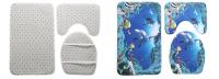 Cortina de Ducha Impermeable Juego de 4 Piezas para Baño Alfombra de Piso Antideslizante - details 14