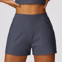 Pantalones cortos deportivos casuales y sueltos de nylon para yoga y ejercicios de autómneo y invierno acero inoxidable rápido secado - details 4