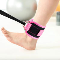 3pcs/Set Gym Ankle Straps Double D-Ring Adjustable Neoprene Padded Cuffs - details 2