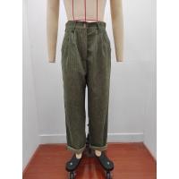 Pantalones largos de pana de cintura alta, casuales, de color sólido, holgados y rectos para mujer, otoño. - details 6