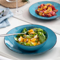 Vajilla de Cerámica para Cena Vancasso Navia con Plato de Cena Plato de Postre y Bol de 800ml Juego para 4 Personas Diseño Redondo Material Stoneware Producto Especialmente Diseñado para Pasta Adecuado para Todas las Estaciones - details 2
