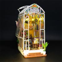Book Nook Kit DIY Miniature House with LED Light Booknook Bookshelf Insert Decor Wooden Bookend Craft Hobby Kit - details 4