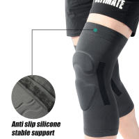 Mangas de compresión de rodilla, soporte de rodilla con almohadillas de Gel para rótula, entrenamiento, correr, levantamiento de pesas, alivio del dolor articular, 1 par - details 3