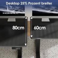 160x80 CM Elevable Regulable en Altura,Escritorio de Pie con Tablero de Cuatro Partes, Mesa Ordenador con Función de Memoria - details 3