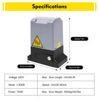 Abridor automático de puerta corredera, Motor eléctrico, Control remoto, IP44, función de cierre automático, nuevo - details 3