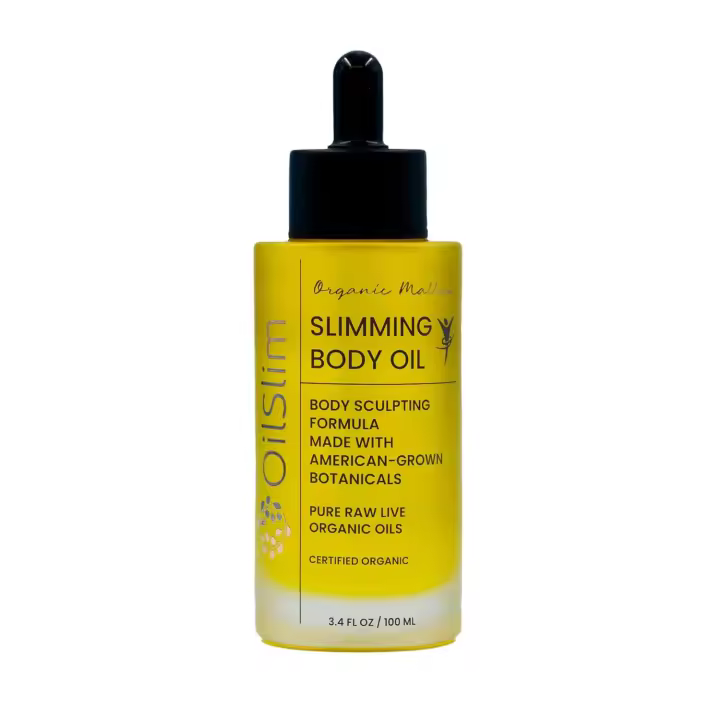 Aceite corporal para esculpir, 3.4 fl oz – Fórmula orgánica artesanal verdaderamente prensada en frío. Hecho a mano con los botánicos más frescos cultivados en Estados Unidos. - 1