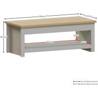café, ingeniería Mara, Gris, H 40,5 x W 105 x D 47 Cm - details 4