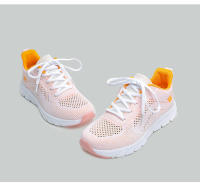 Nuevos zapatos para correr transpirables con superficie Flyknit, zapatos informales versátiles para mujer, zapatos deportivos ultraligeros - details 11