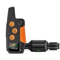 Collar de adiestramiento portátil para perros, sonido, vibración, choque, LCD en color, carga USB, collar con tapón de corteza impermeable - details 3