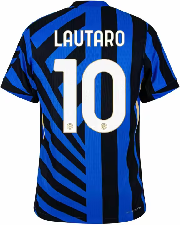 Kit de Hogar Lautaro Camiseta de Fútbol con Mangas Cortas Versión de Fanáticos - 1