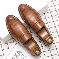 Nuevo producto Creatividad 2025 Moda y ocio Zapatos de vestir Oxford de cuero genuino para hombres Suelas hechas a mano - details 1