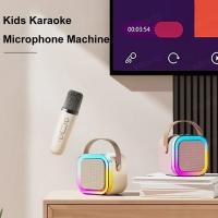 Micrófono Dual inalámbrico para Karaoke, Altavoz Bluetooth con luces de colores RGB, HIFI envolvente, Subwoofer para fiesta, regalo de Navidad para niños - details 8