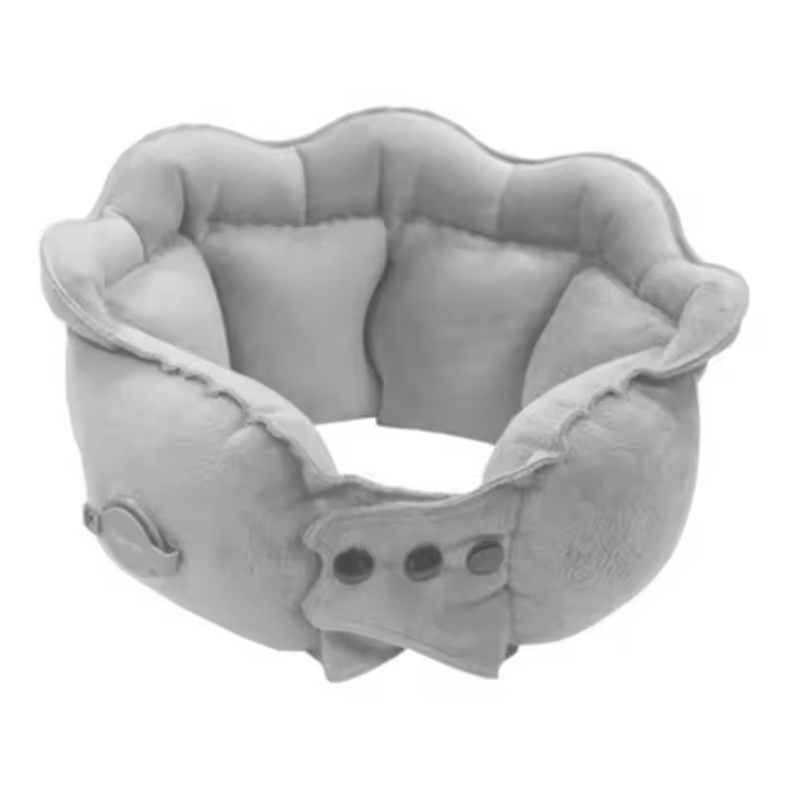 Almohada de viaje inflable súper ligera en forma de U, cojín de soporte para el cuello portátil plegable, almohadilla suave para el cuello para ahorrar espacio, turista - 1