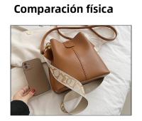 Nuevo bolso, textura de alta calidad, temperamento bandolera de hombro, bolso de cubo, bolso de mujer de tendencia de moda retro de gran capacidad - details 0