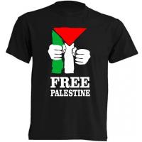 Camiseta Palestina Libre - |   Algodón |   Manga Corta - Tejido tubular, sin costuras laterales. - Punto liso - details 0